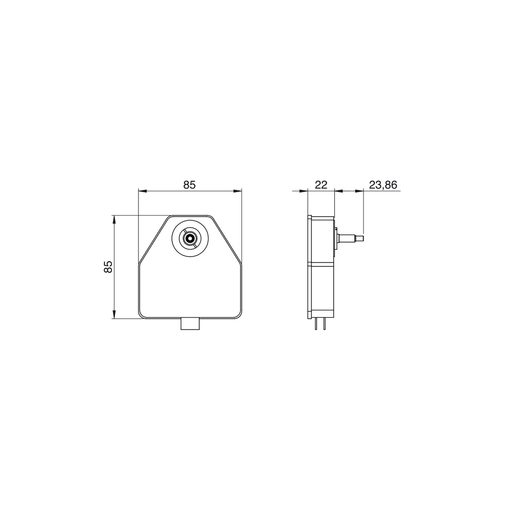 Movimento Secondario a inversione di polarità con Boccole da 4 o 24 mm a set-up Automatico