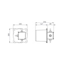 Advanced hand moving receiver with 3 and 4 outputs without minute gear for dials up to 400cm