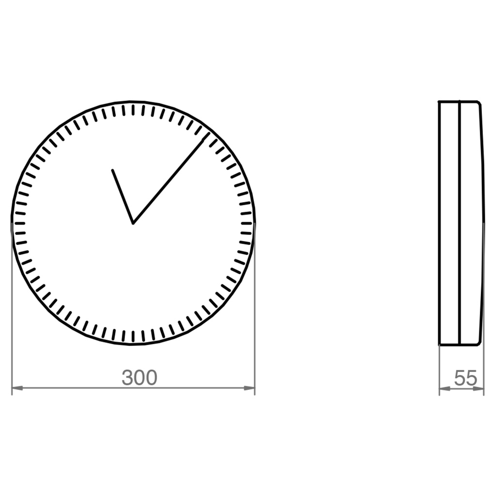 Orologio Analogico da 30 cm per Interno con Movimento al Quarzo
