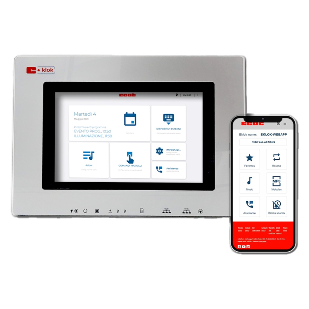 Orologio Pilota EKLOK con Touchscreen da 10"