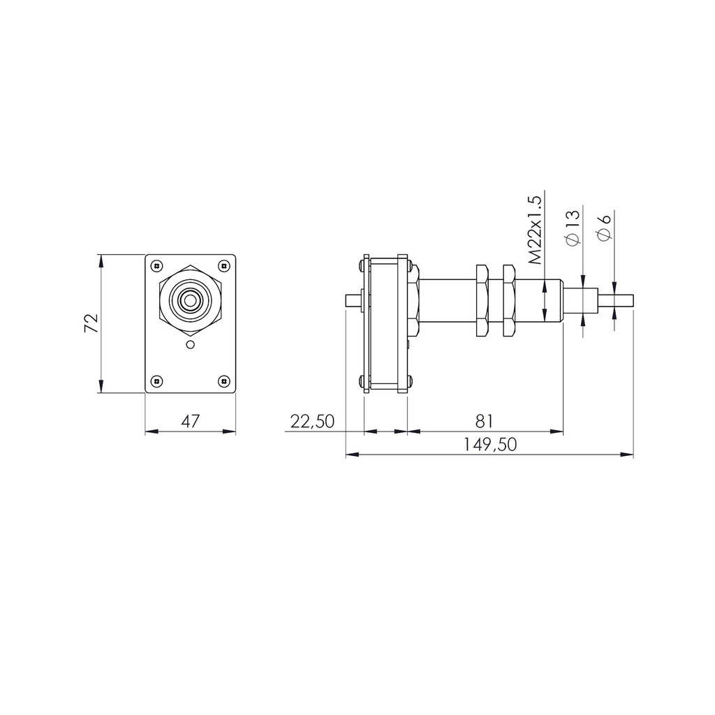Minuteria per quadranti fino a 90 cm con boccola da 76mm