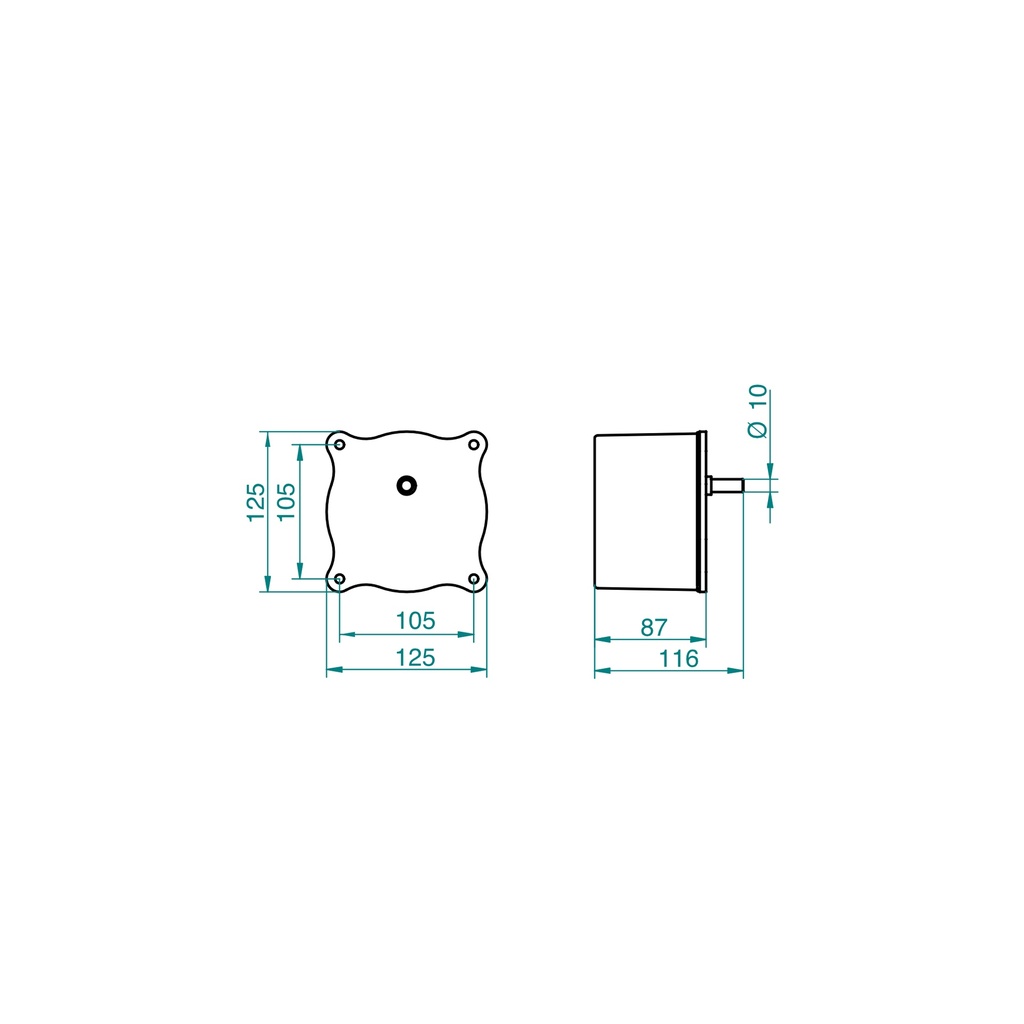 Ricevitore avanzamento lancette senza minuteria per quadrante fino a 150cm