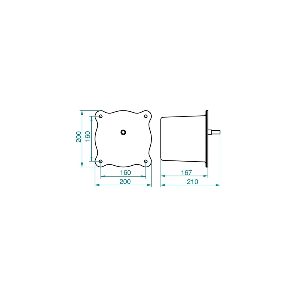 Ricevitore avanzamento lancette senza minuteria per quadrante fino a 400cm