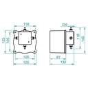 Ricevitore avanzamento lancette a 4 uscite senza minuteria per quadrante fino a 90cm