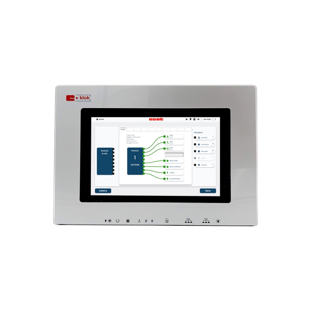 Orologio pilota E·KLOK 10" Touchscreen