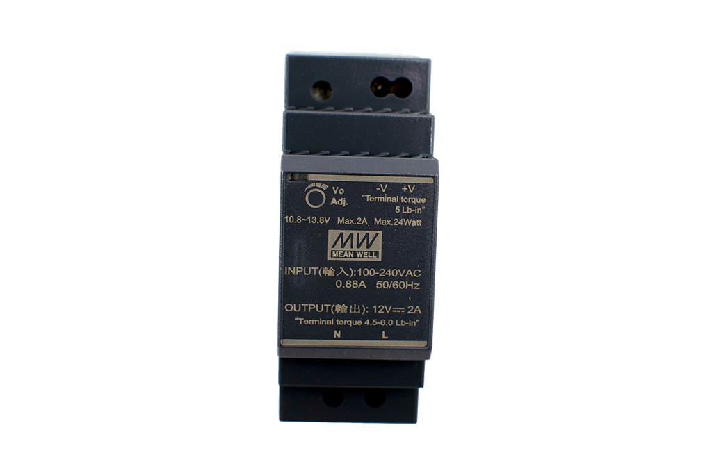24V/36W DIN rail power supply for EBX modules