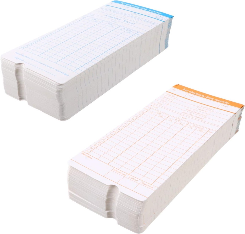 Mod. ER200 Time Cards 