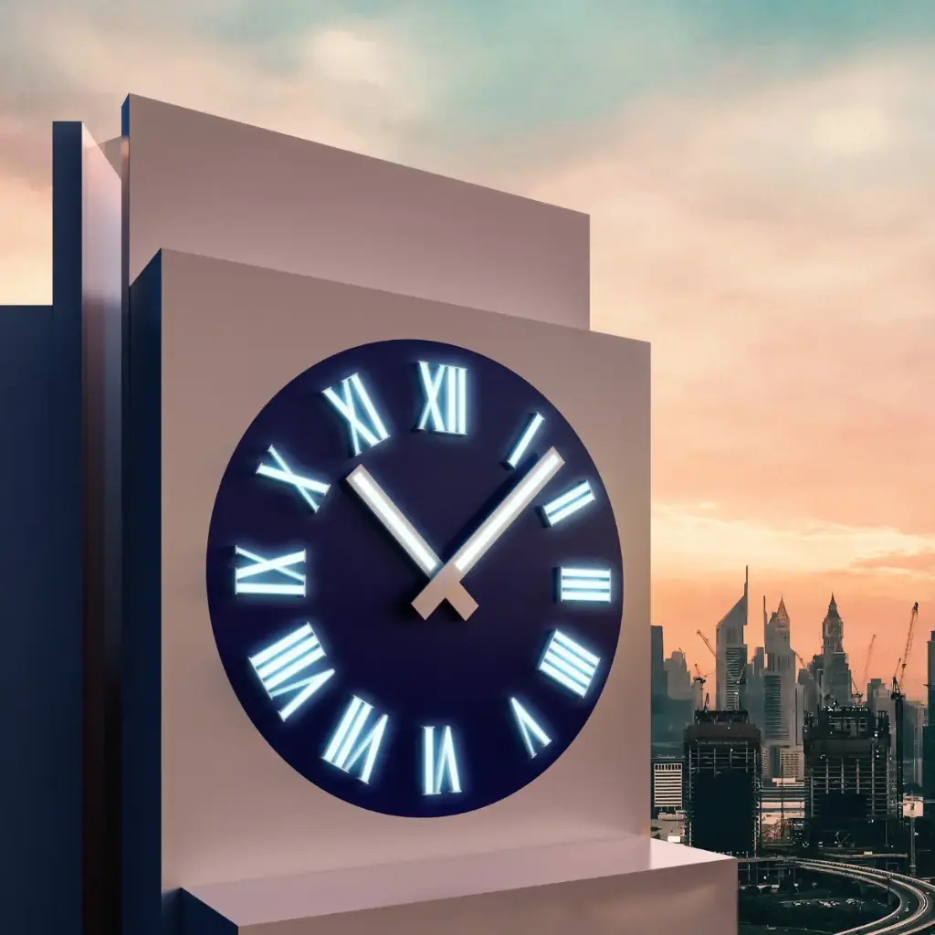 Custom Clock Dial in Acrylic