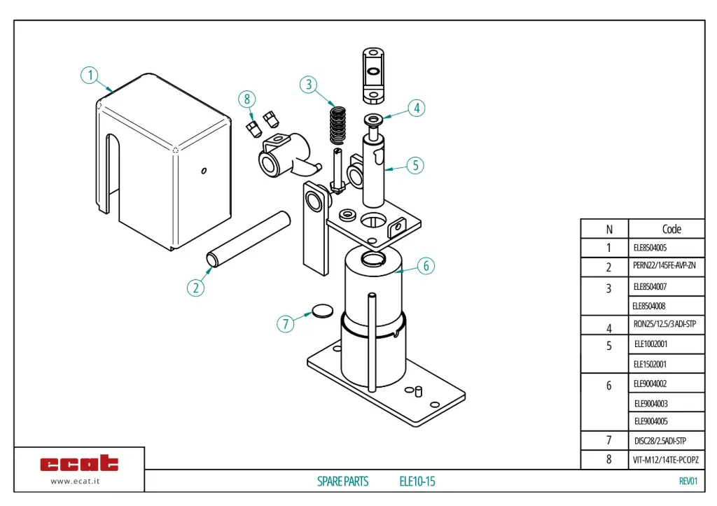 SPRING FOR ELE15 STRIKER
