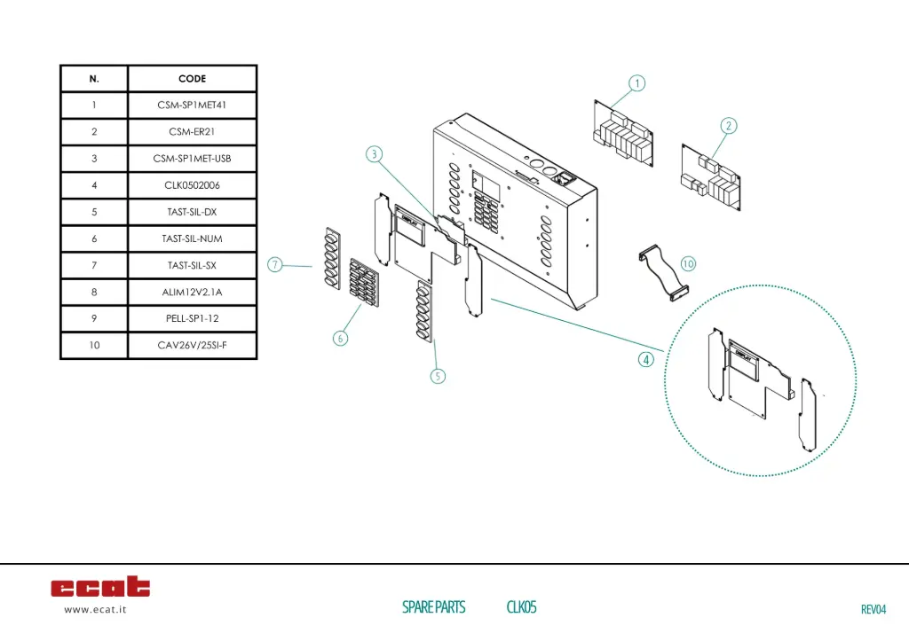 SCHEDA ER21 ESPANSIONE RELE SP1-MET