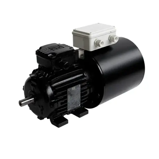 8-Pole Electromechanical Motor with Gearbox and Electromagnetic Brake