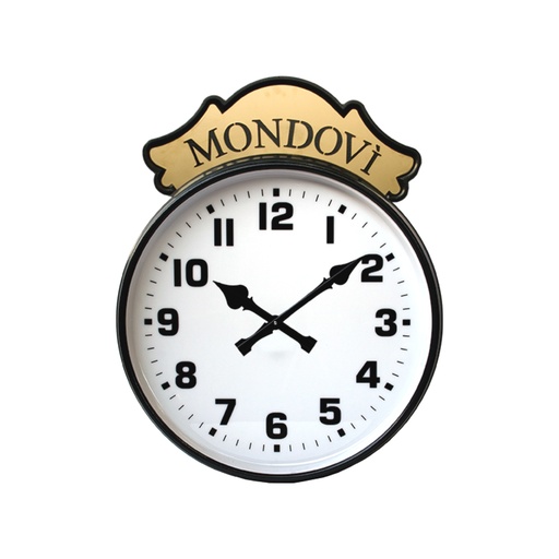 Orologio Analogico da Esterno a Faccia Singola con Targa Decorativa