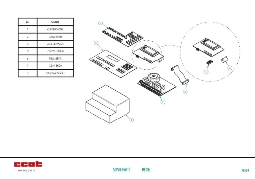 [CAS2004002] PLASTIC CASE FOR BETA8-SIRIO12 CLOCK