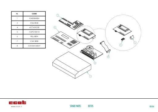 [IC27C1001-B] MEMORIA EPROM PER OROLOGIO BETA8