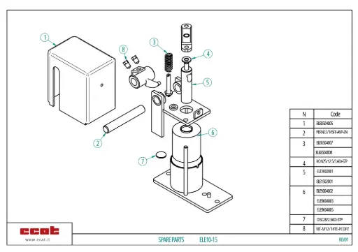 [ELE1002001] NUCLEO ELETTROBATTENTE ELE10 CROMATO