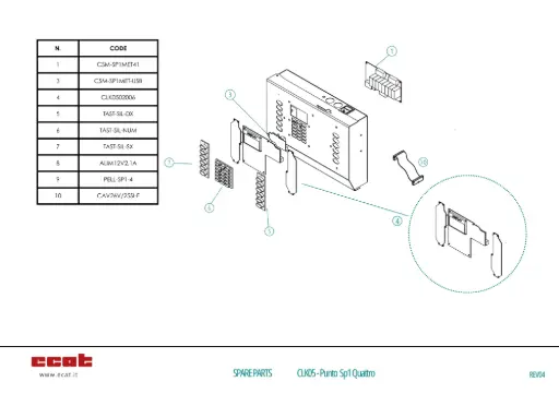 [TAST-SIL-SX] PRINTED LEFT SILICON KEYBOARD 6 KEYS